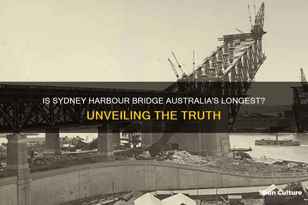 is the sydney harbour bridge the longest bridge in australia