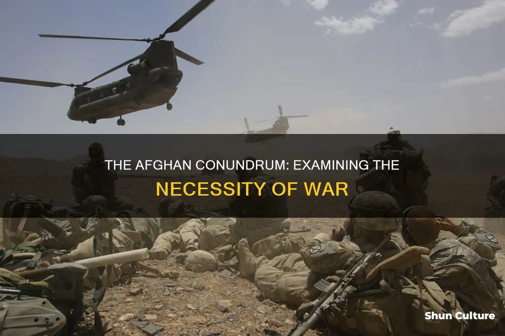 is the war in afghanistan necessary