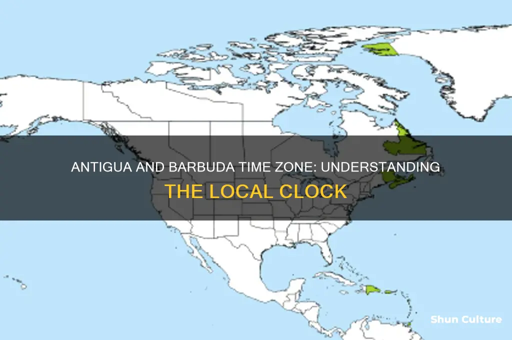 is their a time difference in antigua and barbuda