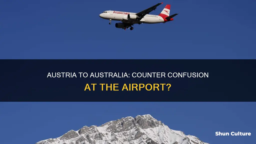 is there a counter in austria airport for australia