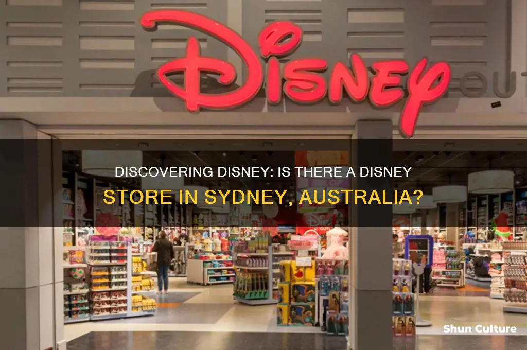 is there a disney store in sydney australia