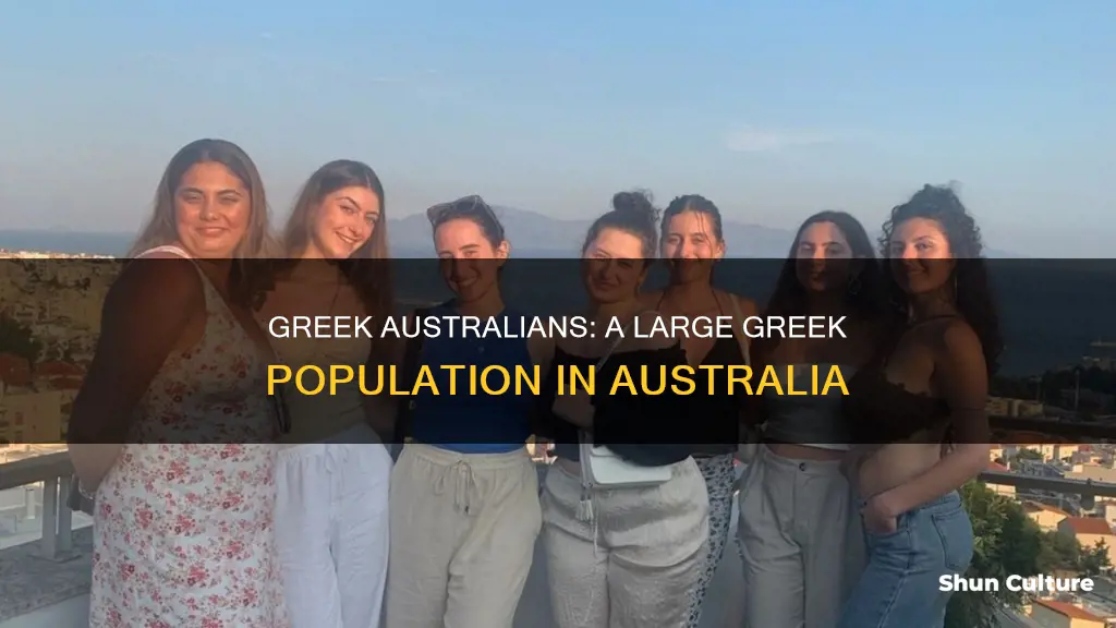 is there a large greek population in australia