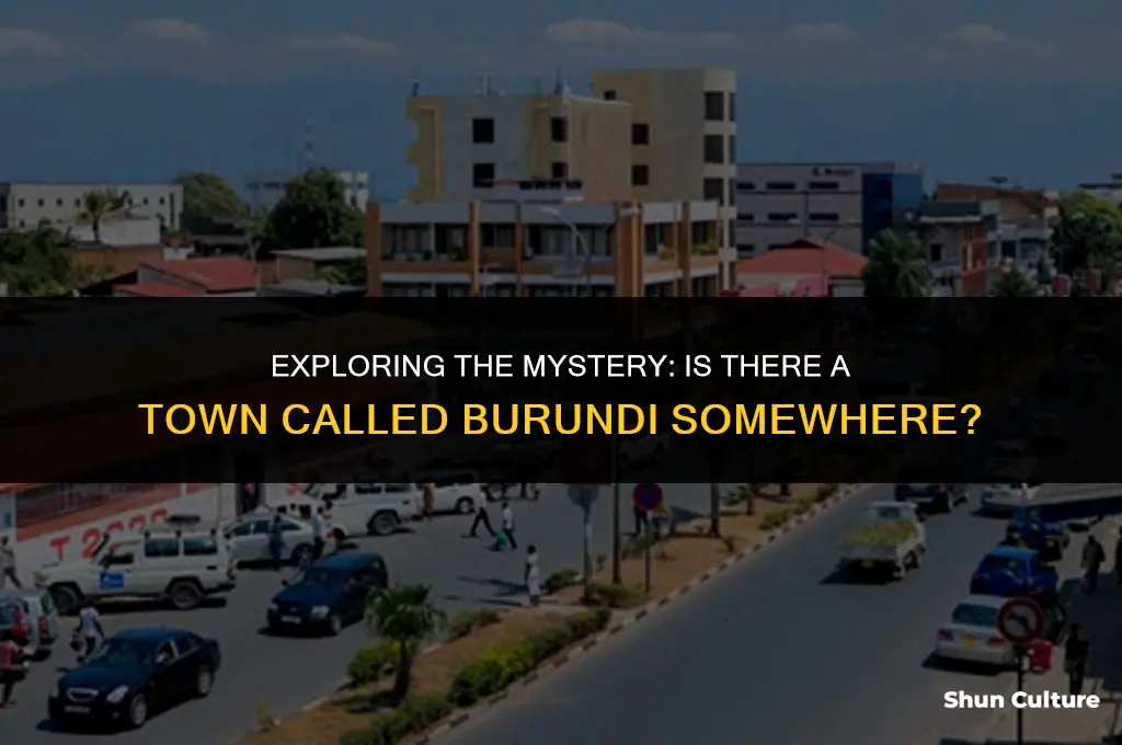 is there a town called burundi somwhere