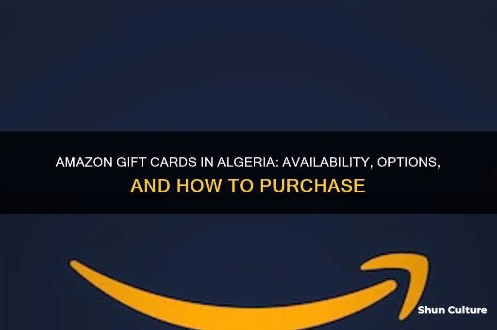 is there amazon card in algeria