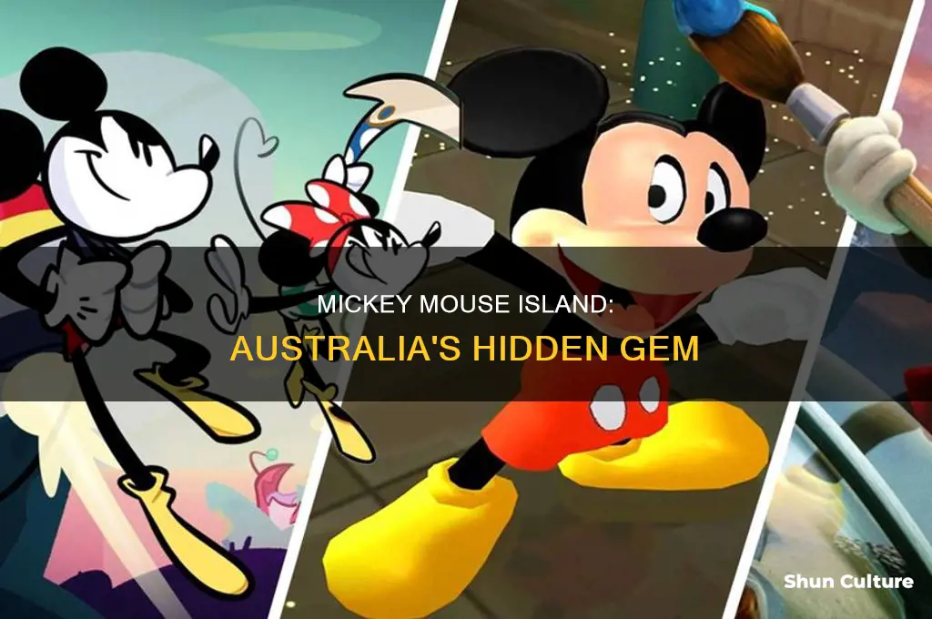 is there an island in australia shaped like mickey mouse