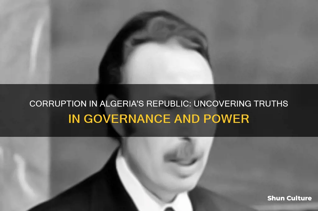 is there any corruption in the republic governemtn of algeria