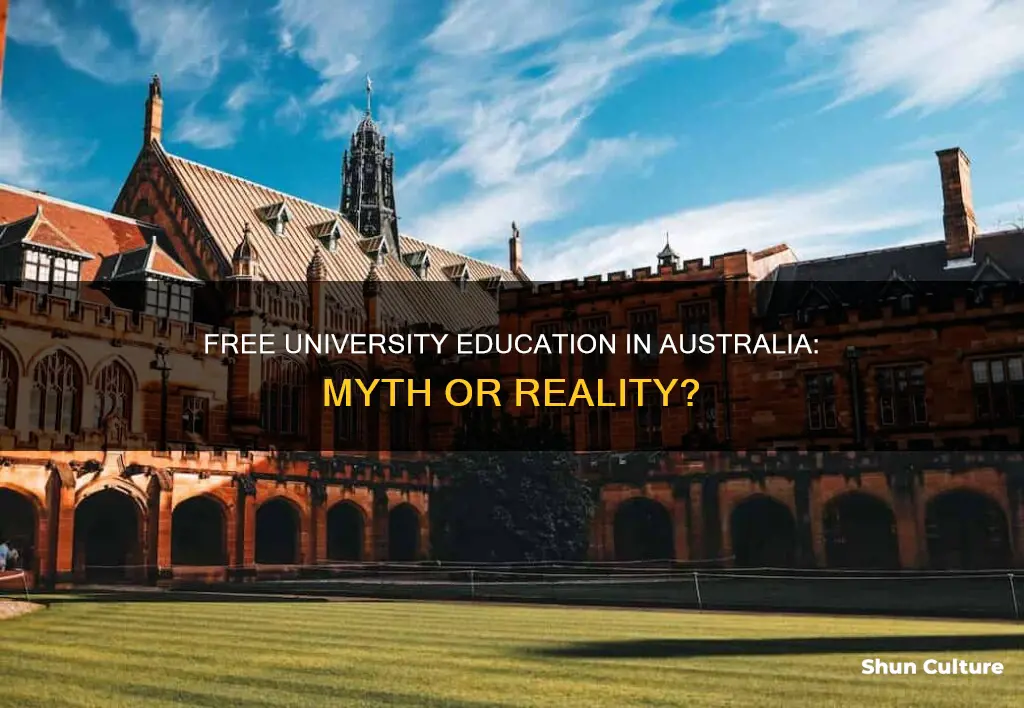 is there any free university in australia
