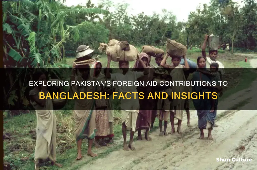 is there any pakistani foreigh aid going to bangladesh