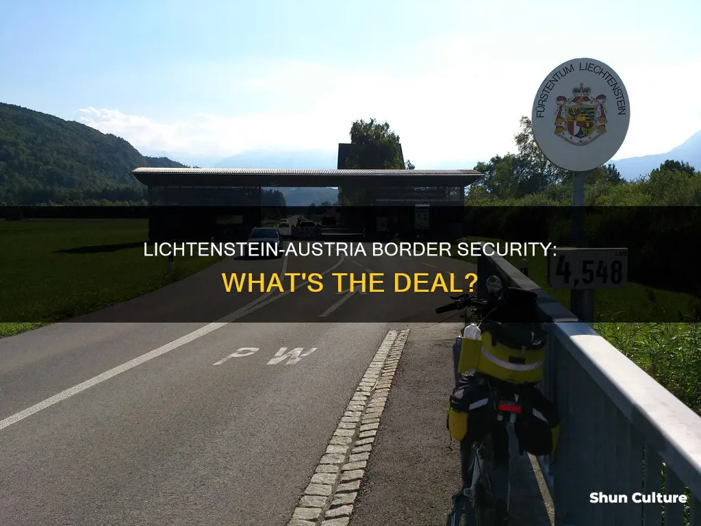 is there border security between lichtenstein and austria