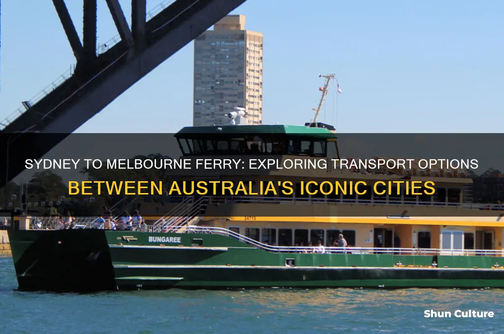 is there ferry service between sydney australia and melbourne
