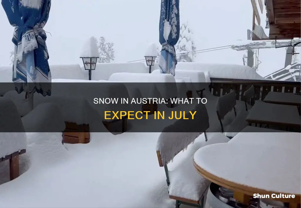 is there snow in austria in july