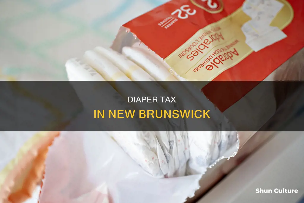 is there tax on diapers in new brunswick