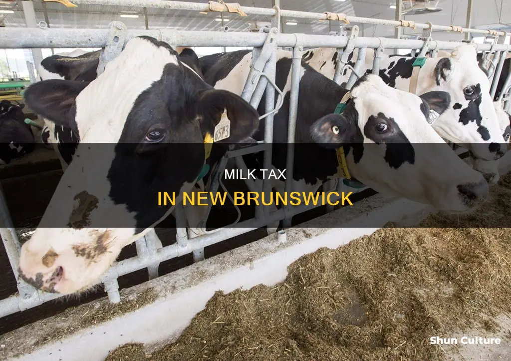 is there tax on milk in new brunswick