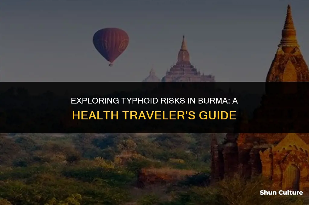 is there typhoid in burma