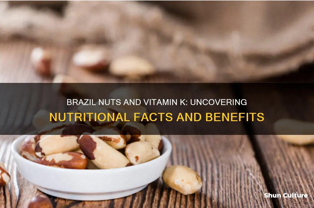 is there vitamin k in brazil nuts
