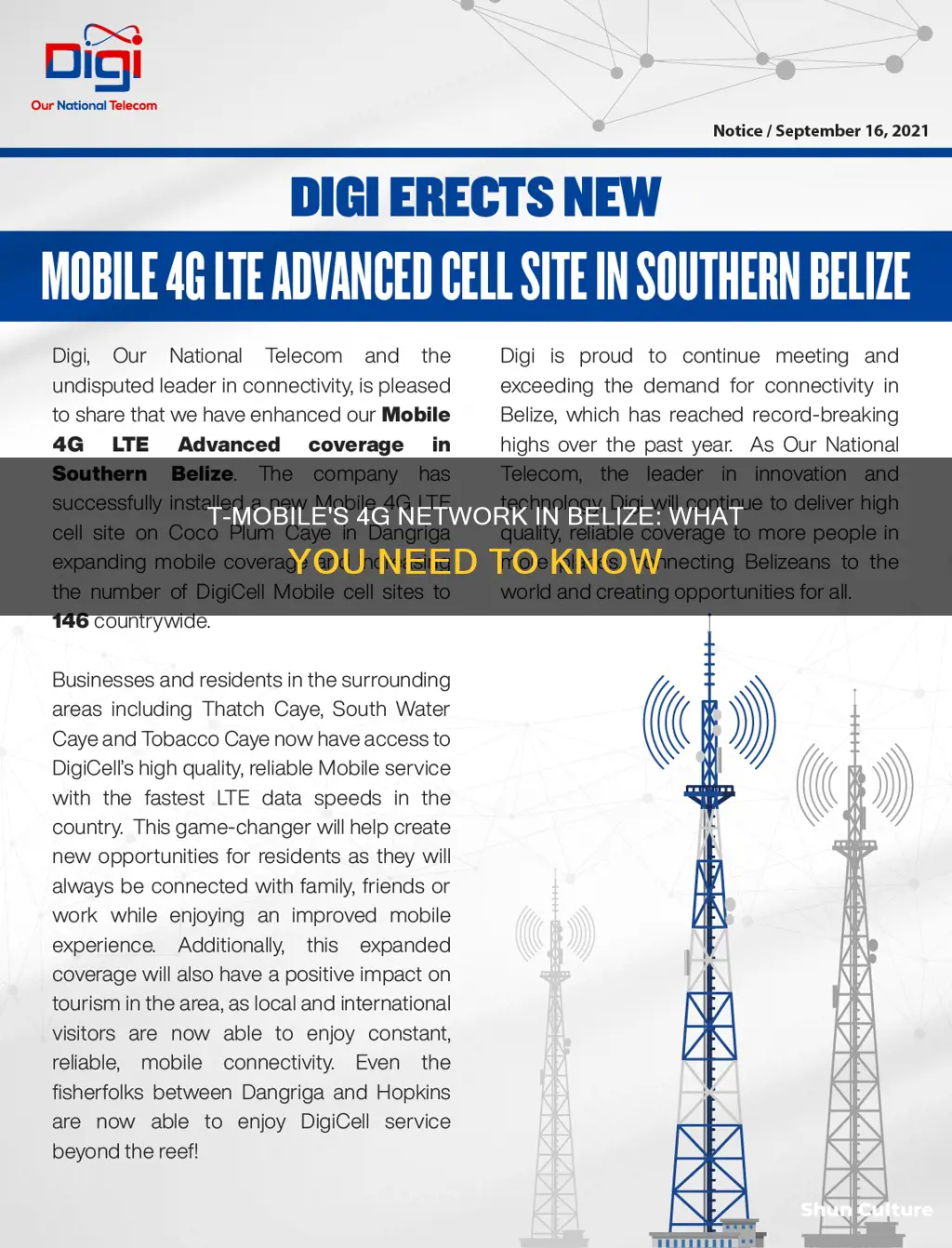 is tmobile 4g in belize