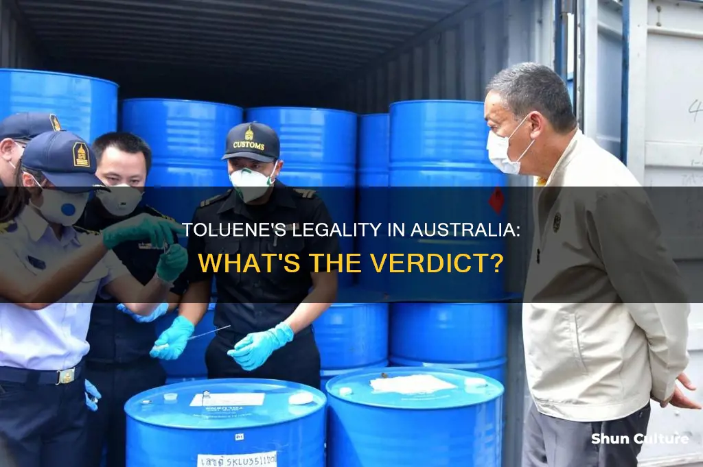 is toluene banned in australia