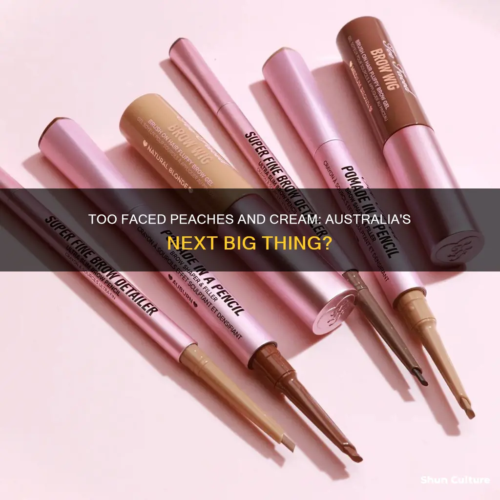 is too faced peaches and cream coming to australia