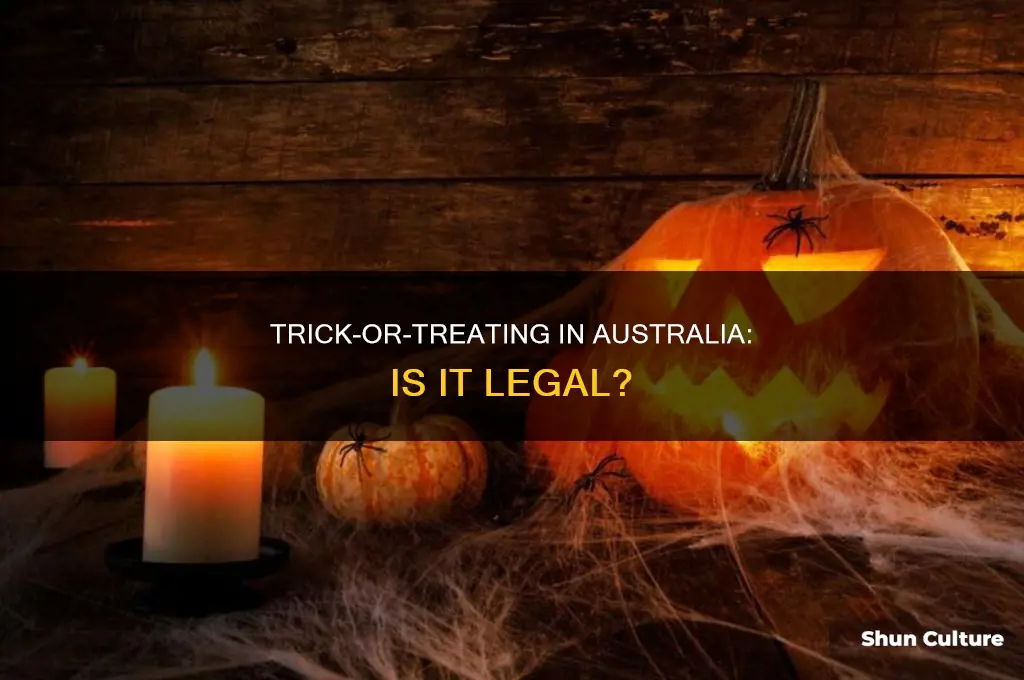 is trick or treating illegal in australia