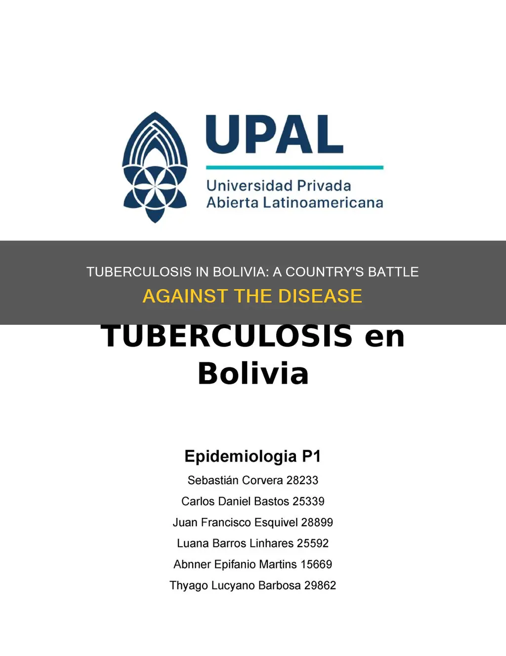 is tuberculosis lower in bolivia