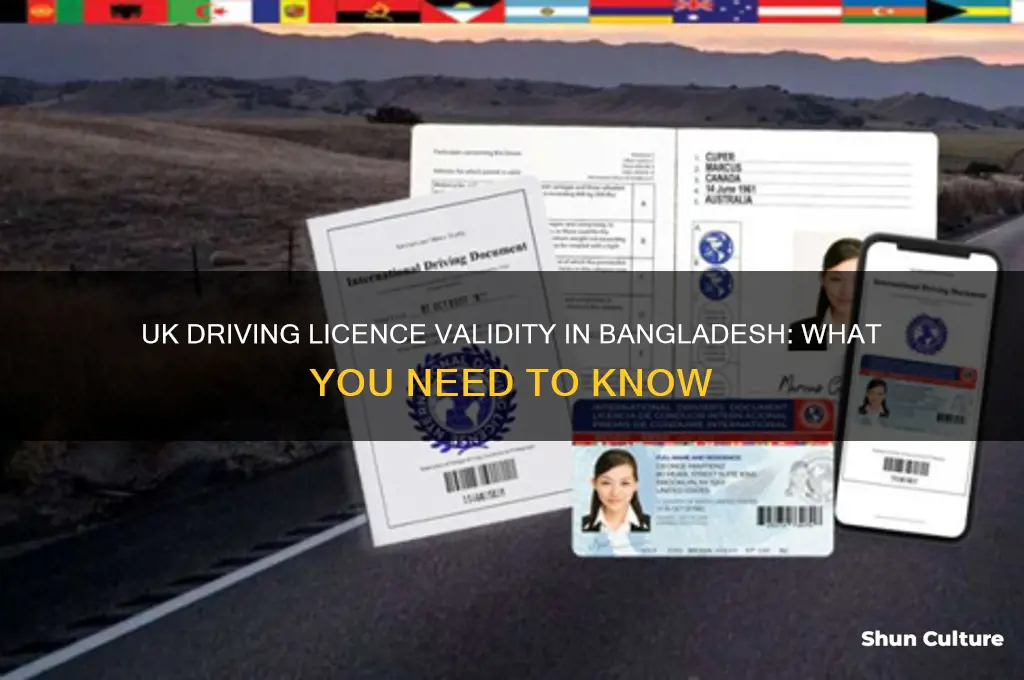 is uk driving licence valid in bangladesh
