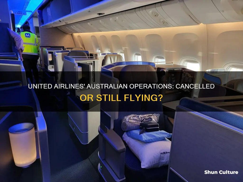 is united airlines still flying to australia