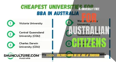 Australian Citizens: University Education and Its Costs