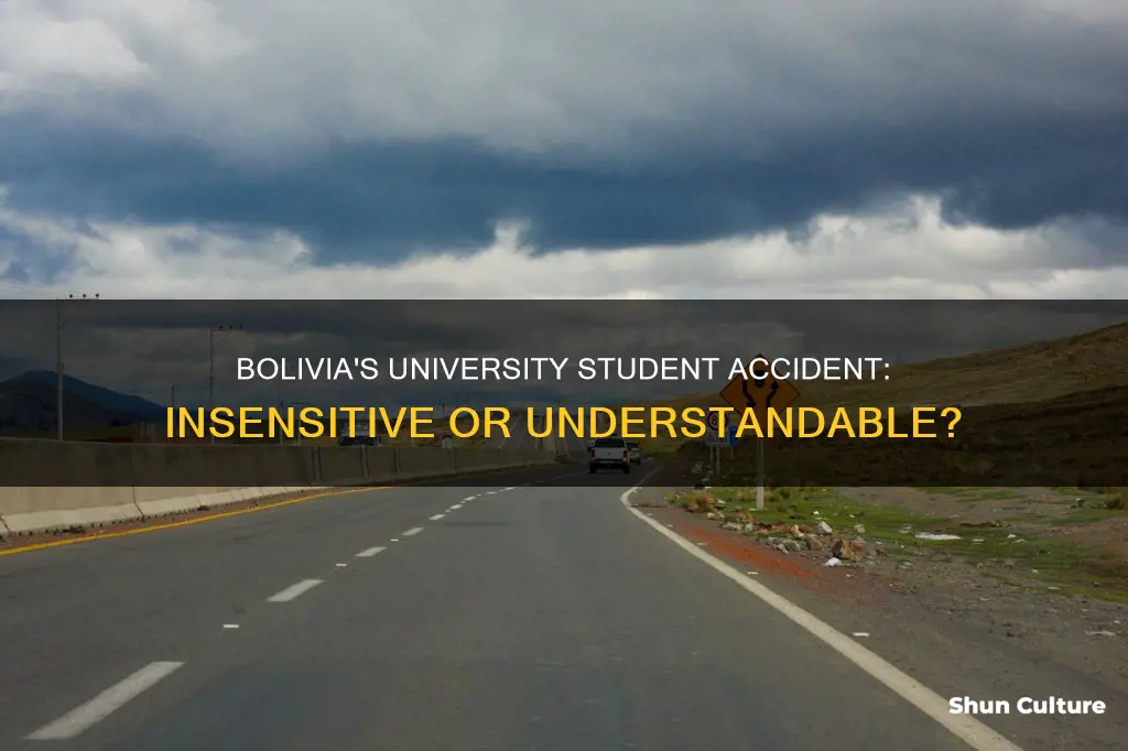 is university students accident in bolivia offensive