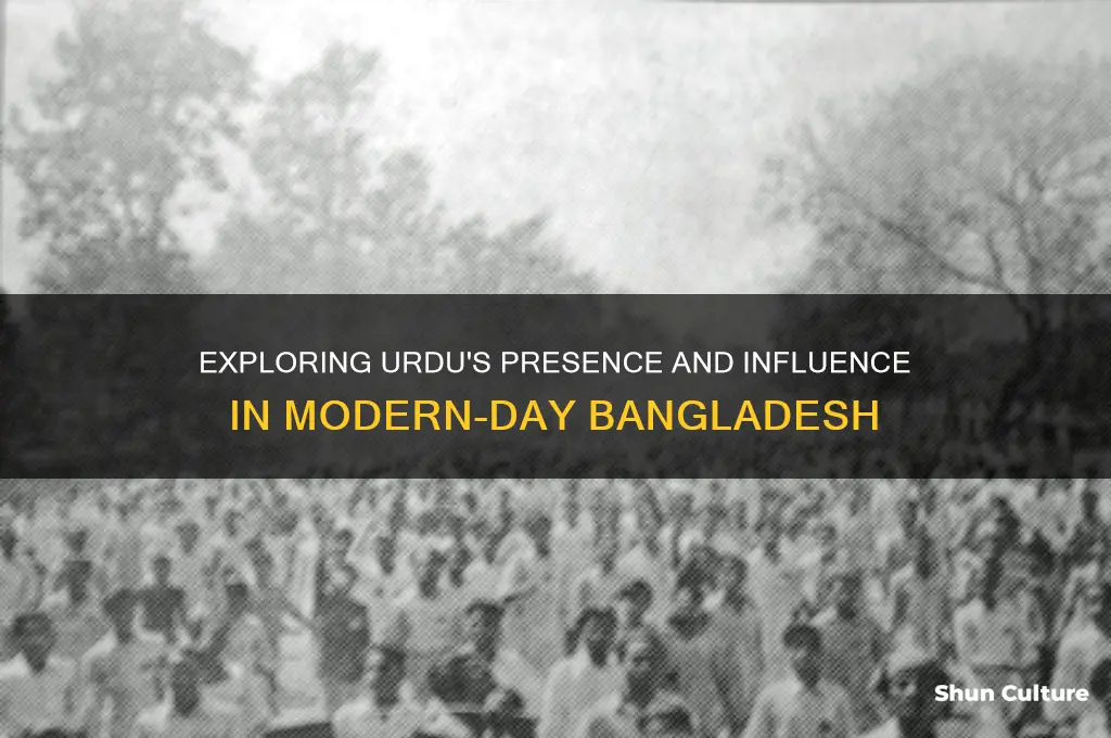 is urdu spoken in bangladesh