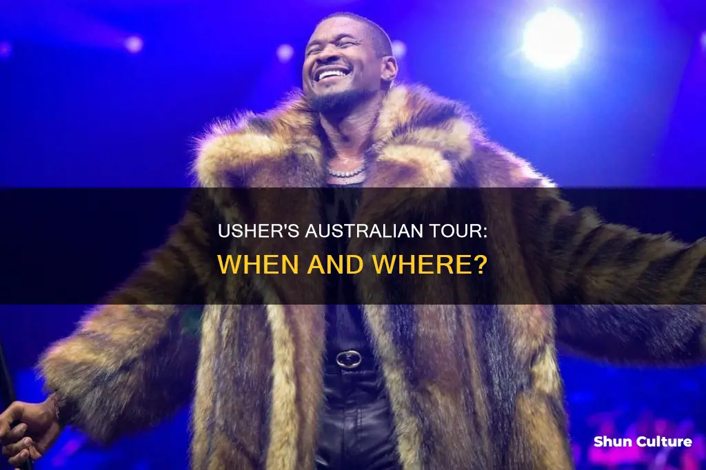 is usher coming to australia