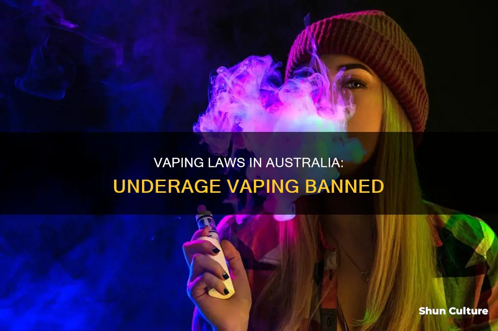 is vaping illegal for minors in australia