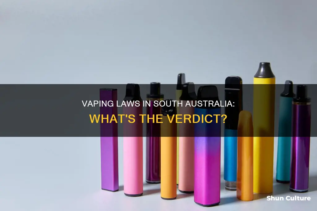 is vaping illegal in south australia