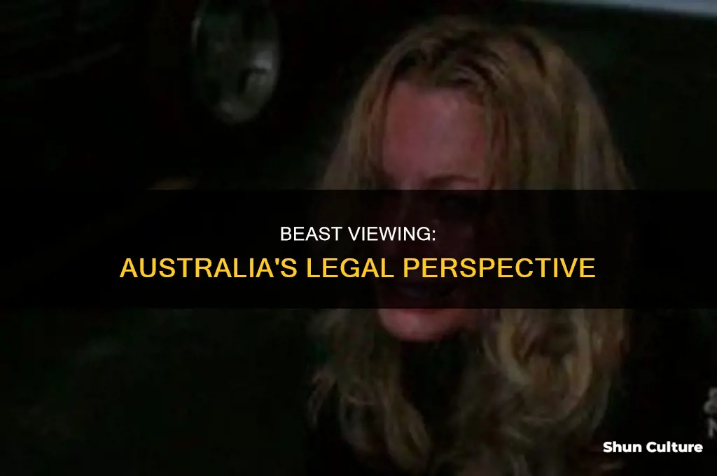 is viewing beast illegal in australia