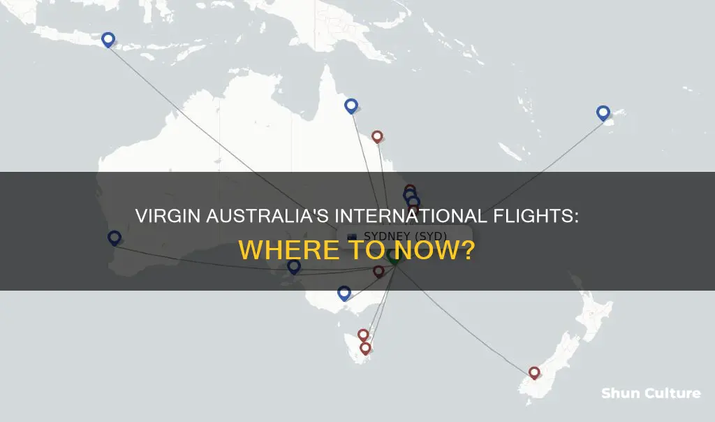 is virgin australia flying internationally