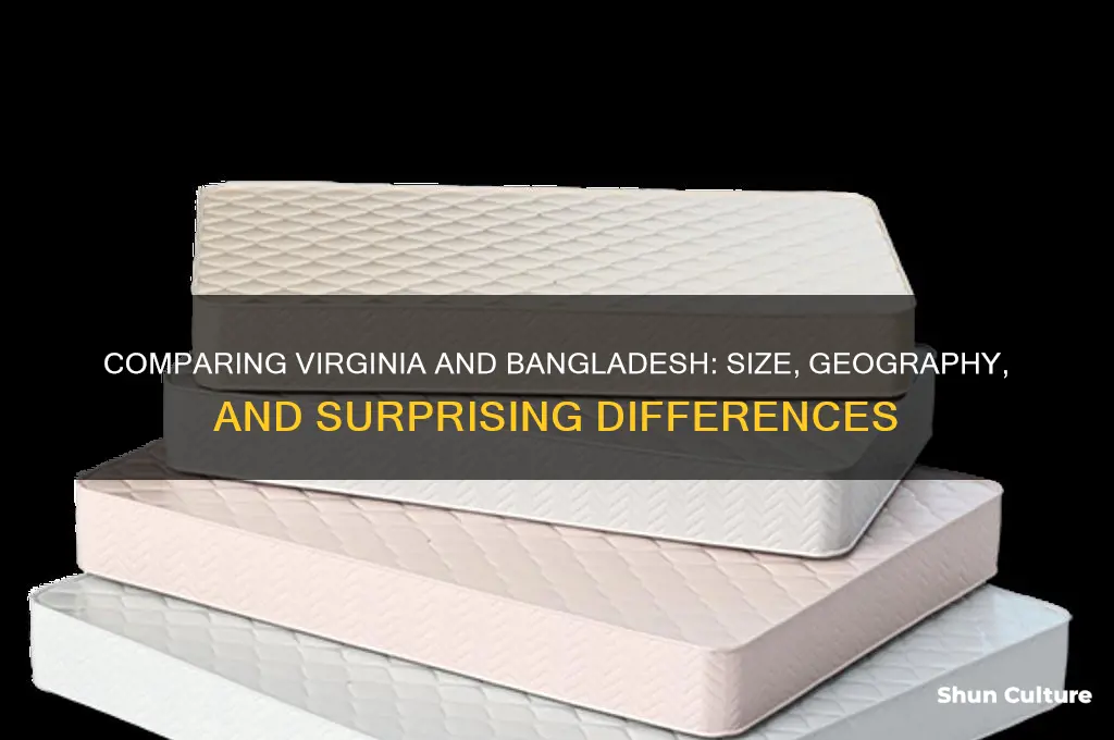 is virginia larger than bangladesh