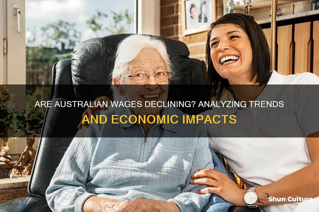 is wages going down in australia