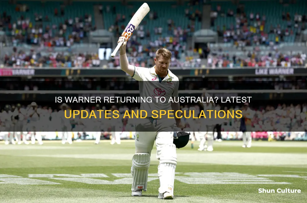 is warner going back to australia