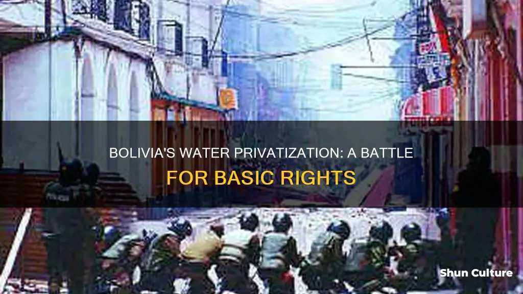 is water still privatized in bolivia