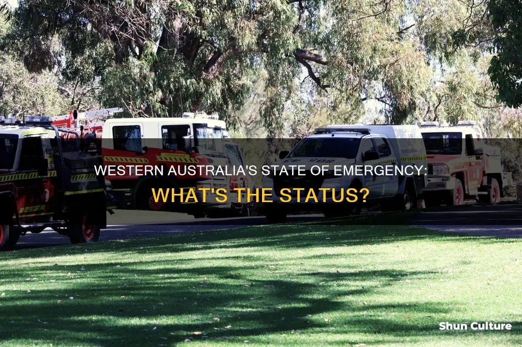 is western australia still in a state of emergency