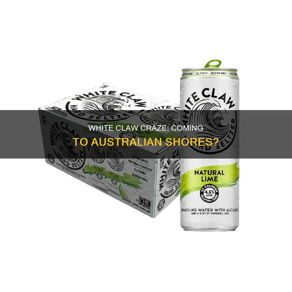 is white claw coming to australia