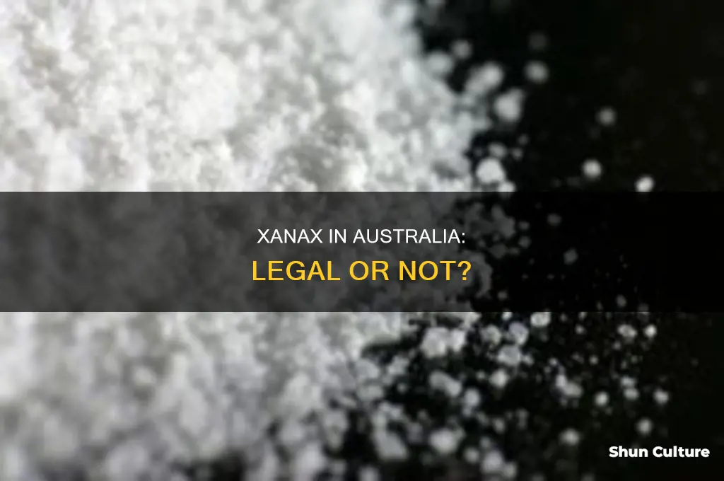 is xanax illegal in australia
