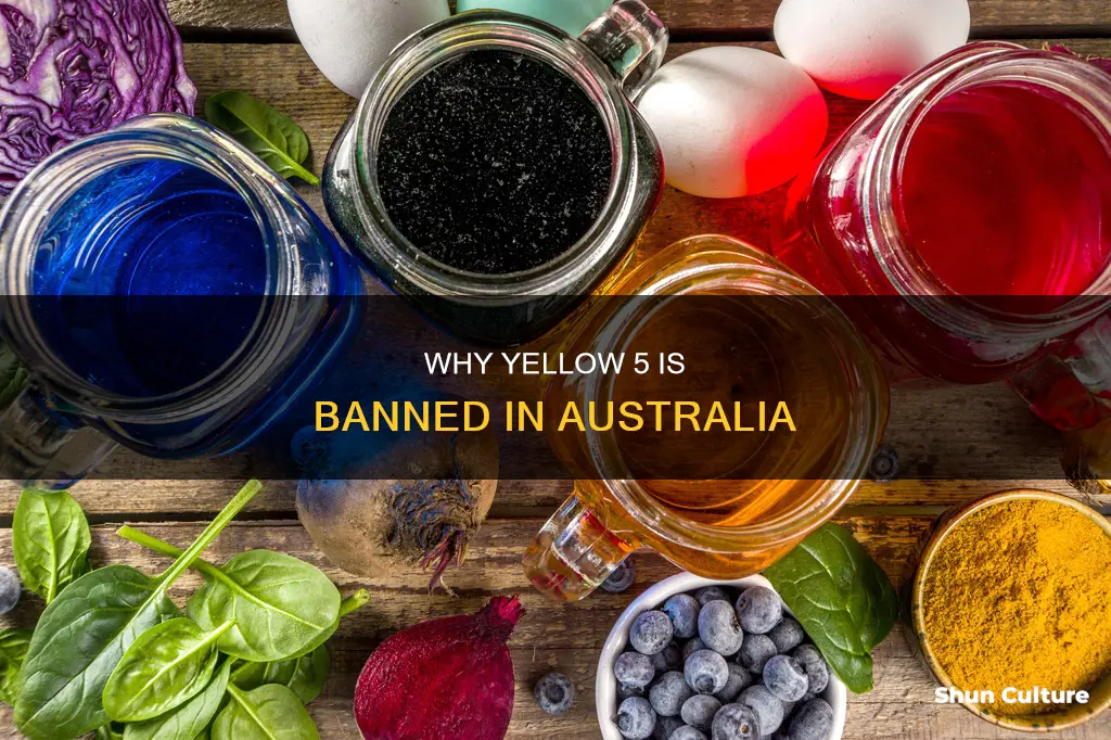 is yellow 5 banned in australia