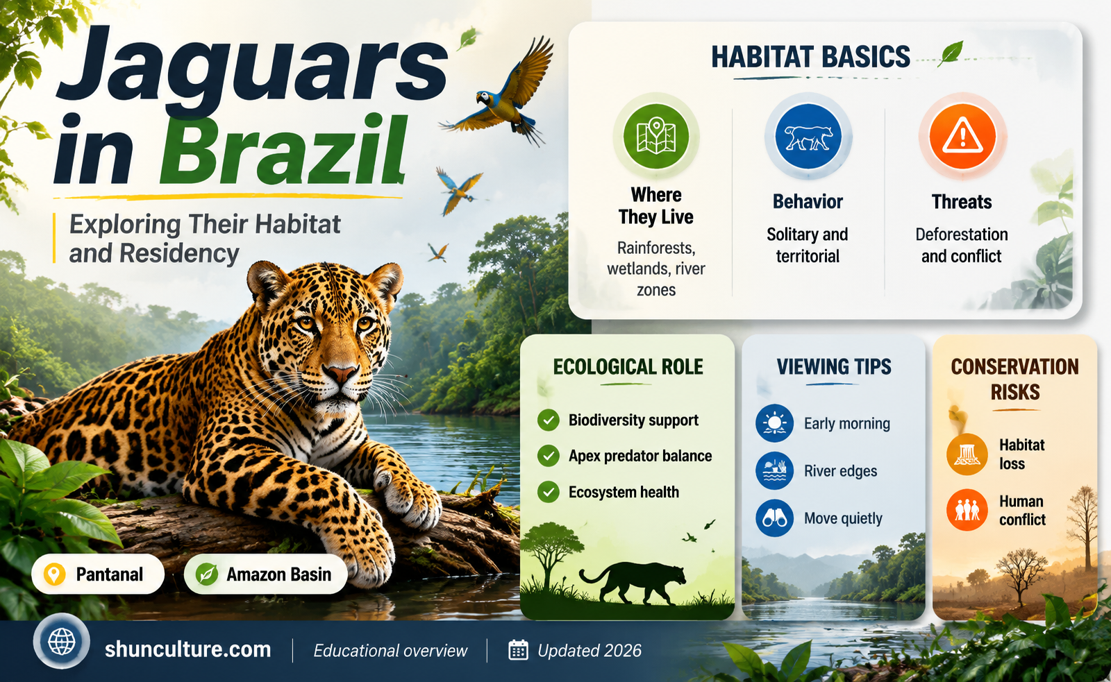 are jaguars residents of brazil