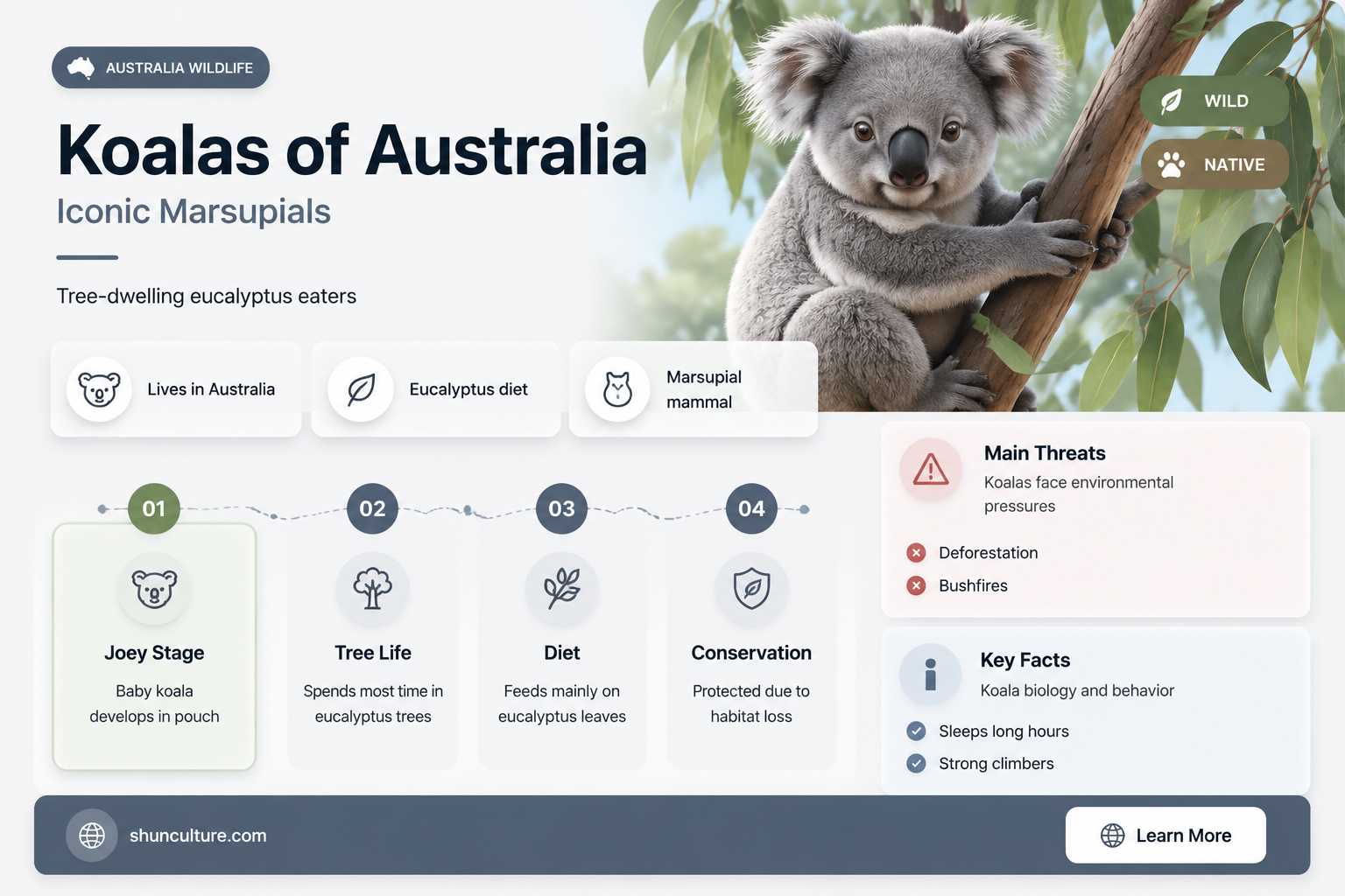are koala bears only found in australia