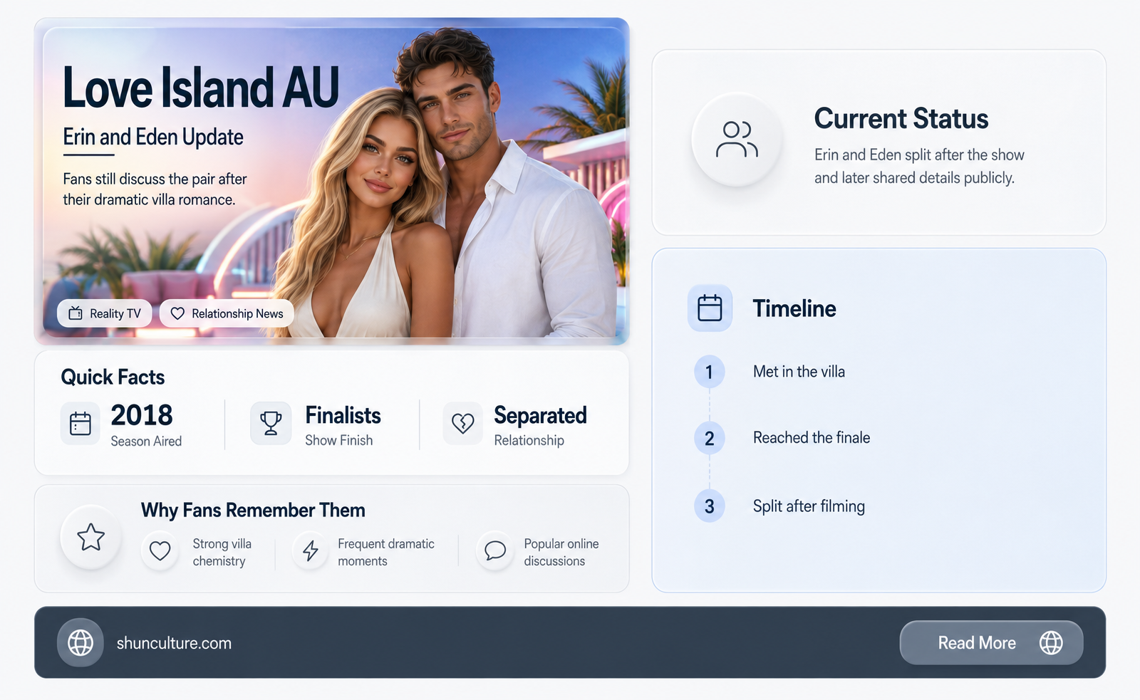 are eden and erin from love island australia still together