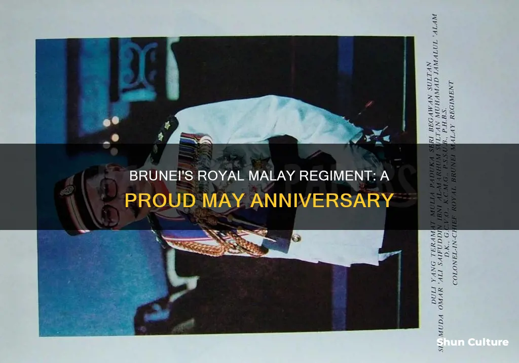 may 31 anniversary of royal brunei malay regiment brunei