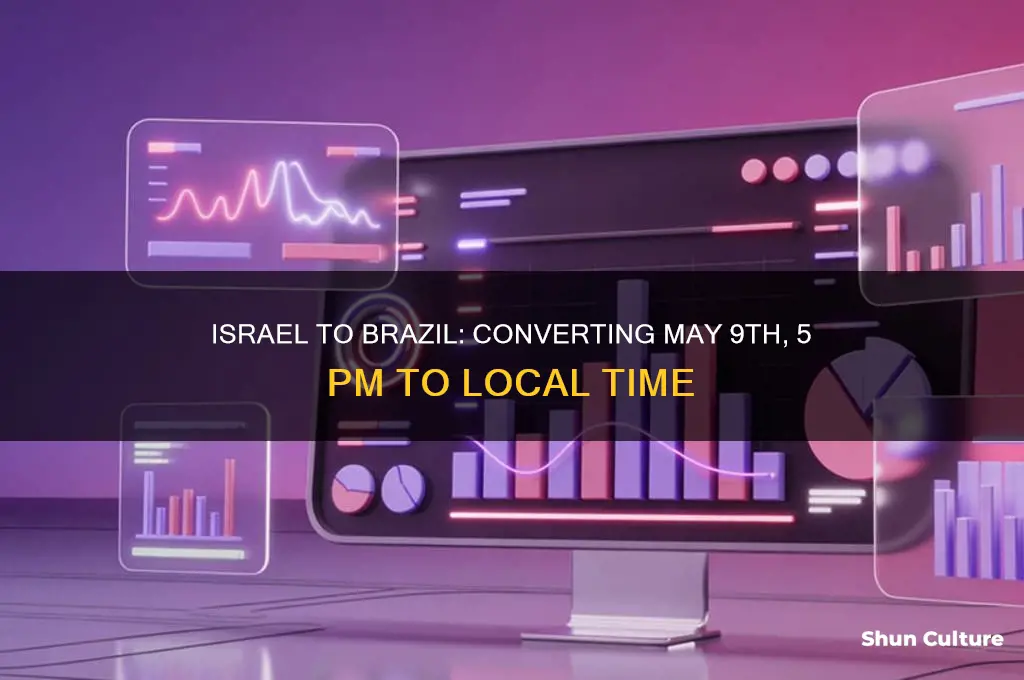 may 9th 5pm israel timie to brazil time