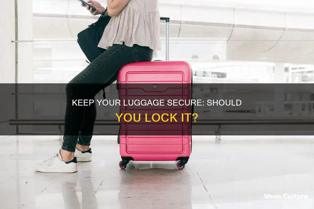 should I lock my luggage when flying to australia