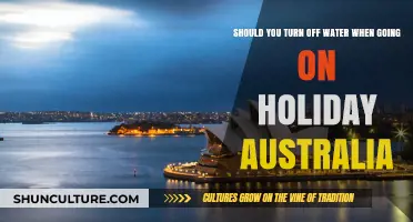 Should You Turn Off Water When Going on Holiday Australia?