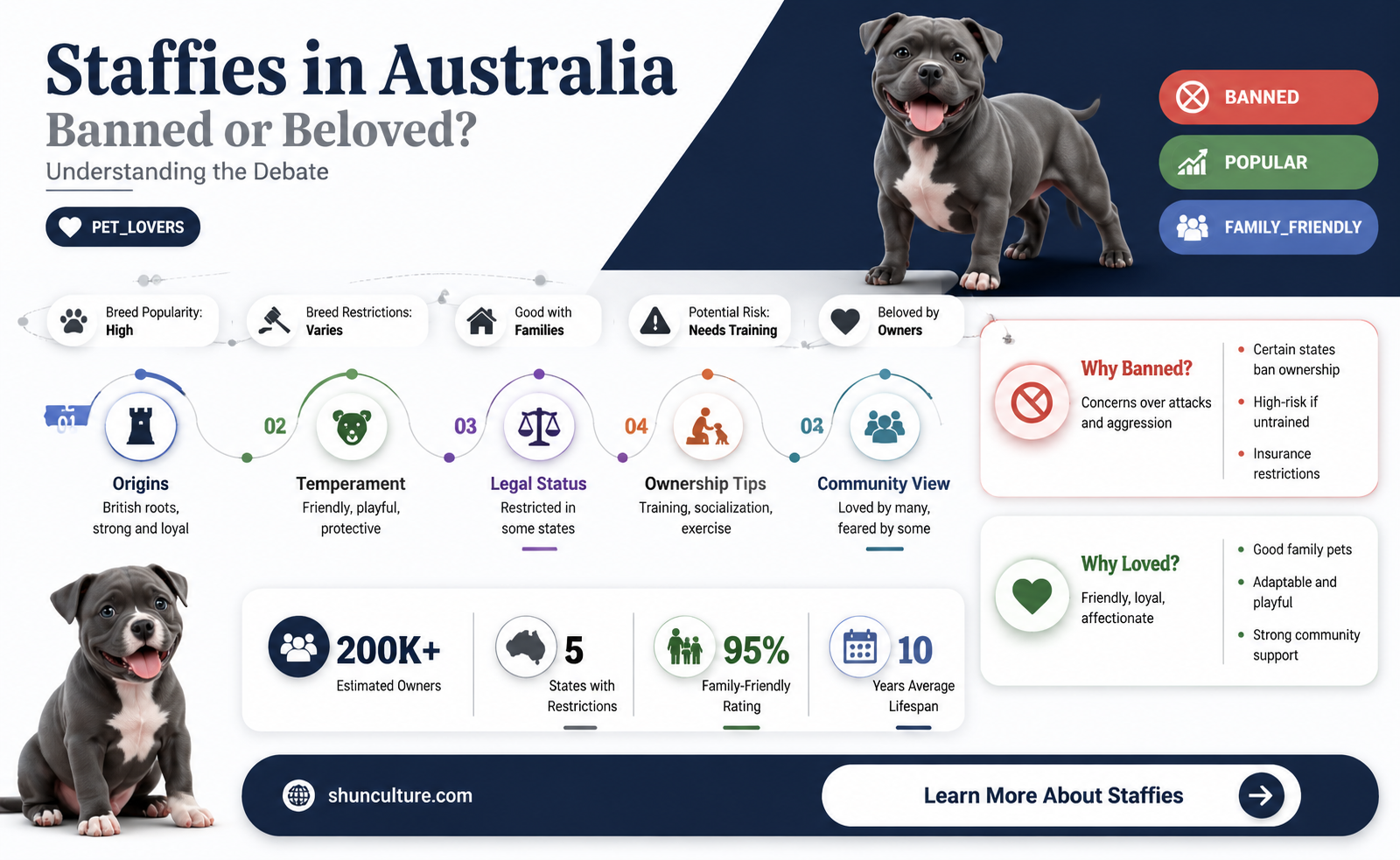 are american staffy banned in australia
